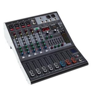 Mezclador de <span class=keywords><strong>Audio</strong></span> Profesional de 6 Canales, 256 Efectos DSP, Ecualizador de 7 Bandas, USB, Bluetooth, Alimentación Phantom de 48V, MV-6 - Product Image 2