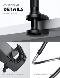 <span class=keywords><strong>Support</strong></span> de <span class=keywords><strong>tablette</strong></span> universel Lamicall LS07 à bras flexible en métal, <span class=keywords><strong>support</strong></span> de lit col de cygne sans affaissement, pince de fixation pour enregistrement vidéo - Product Image 6