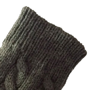 Sólido de los hombres fornido tejer zapatilla calcetines con grueso construcción - Product Image 2