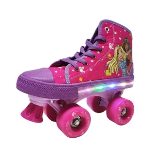 Patines de ruedas con luz Led para niños, patines en línea