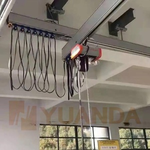 Ánh Sáng Hợp Kim Nhôm Hồ Sơ Vật Liệu Đường Sắt Theo Dõi Overhead Treo Workstation Cầu Crane Hệ Thống - Product Image 5
