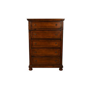 Queen 5-Piece <b>Convertible</b> Luxury Storage Bedroom Set Made of Wood in Dark Walnut - Product Image 2