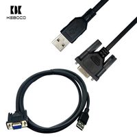Cable de Datos USB a Macho a Hembra Db9 para Escáner de Código de Barras, Cable USB de 3 Metros para DS457 RS232