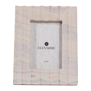 Cadre photo en marbre ELEVARRE 4x6 pouces, cadre photo décoratif en pierre naturelle pour la maison, table, étagère - Product Image 1