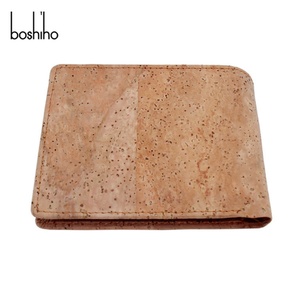 Boshiho Hot Sell Vegan Cork Customized Logo <b>RFID</b> Men <b>Wallet</b> for Men - Product Image 2