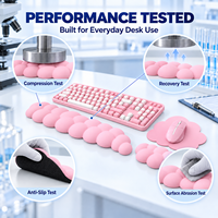 Repose-poignets ergonomiques en mousse à mémoire de forme, résistants à l'eau, avec un design 3D confortable, personnalisables, pour clavier et souris