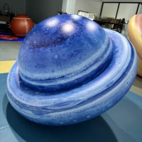 Ballon gonflable géant bleu en PVC Saturn Planet Ballon gonflable