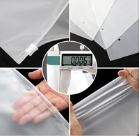 Sac d'emballage en plastique recyclable personnalisé pour lingerie, sac à fermeture éclair en EVA givré pour sous-vêtements, sac à fermeture éclair mat pour petits vêtements avec logo