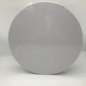 Plateaux à gâteau ronds blancs de 12 pouces, robustes, épaisseur 1/2 pouce, bords lisses et droits, professionnels - Product Image 4