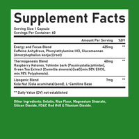 Cápsulas para Adelgazar Más Vendidas, Cápsulas para Mujeres con Extracto de Té Verde, Favorecen el Tránsito Intestinal, Aumentan los Niveles de Vitalidad