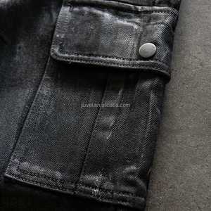 Jeans da <span class=keywords><strong>Uomo</strong></span> Vintage <span class=keywords><strong>Skinny</strong></span> in Denim Svasato Cerato Personalizzato 100% Cotone - Produttore - Product Image 3