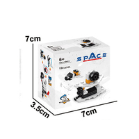 Nouvel ensemble de briques PVC QS, 50 pièces, thème bâtiments modernes, jeu de construction DIY 6-en-1 pour enfants de 2 ans et plus, cadeau éducatif
