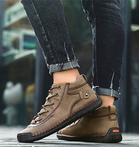 Zapatos de Cuero Personalizados de Moda para Hombre 2022, Zapatos Casuales de Moda, Zapatos de Talla Grande para Hombre - Product Image 3