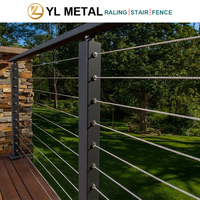 YL METAL Moderne Aluminium-Geländer für Balkon, Dachterrasse, Brüstung und Handlauf