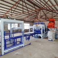 Machine automatique de fabrication de briques creuses en béton QT12-15, machine de fabrication de blocs solides en ciment, machine à briques emboîtables