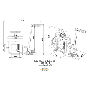 Laminadora Combinada Durston Agile Elite C110 Rosa Edición Limitada, Equipo de Joyería Premium con Accesorios de Extensión Completa - Product Image 5