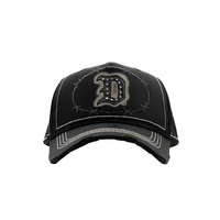 Großhandel Maßgefertigte Wildleder-Seil-Kappe 3D-Stickerei 5-Panel Trucker Cap NFC-Code Vintage Mesh Snapback Unisex Mode Fabrikpreis