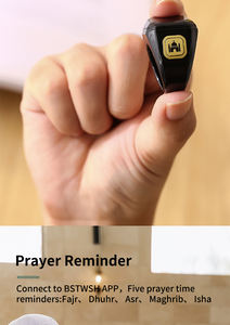 Cincin Tasbih pintar untuk pria wanita, cincin elektronik Digital jari plastik dengan kontrol aplikasi - Product Image 6
