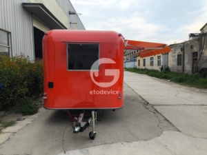 รถขายอาหารเคลื่อนที่แบบใหม่ของ Etodevice รถพ่วงขายกาแฟเคลื่อนที่ ครัวเคลื่อนที่ รถขายอาหารเคลื่อนที่ - Product Image 4