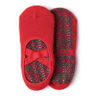Chaussettes de yoga respirantes personnalisées pour femmes, antidérapantes, pour trampoline de parc et sports