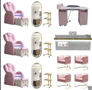 Mobilier de salon de coiffure ensemble de chaises paquet de meubles de coiffeur chaise de salon combinaison gratuite peut être acheté seul - Product Image 2