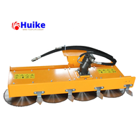 Sierra para cortar árboles para tractor con cargador frontal / Sierra para madera para excavadora con 110 cm de ancho de corte y 3 hojas de sierra