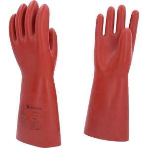 KS TOOLS Guante protector de electricista con protección mecánica y térmica, talla 11, clase 2, Rojo - Product Image 1