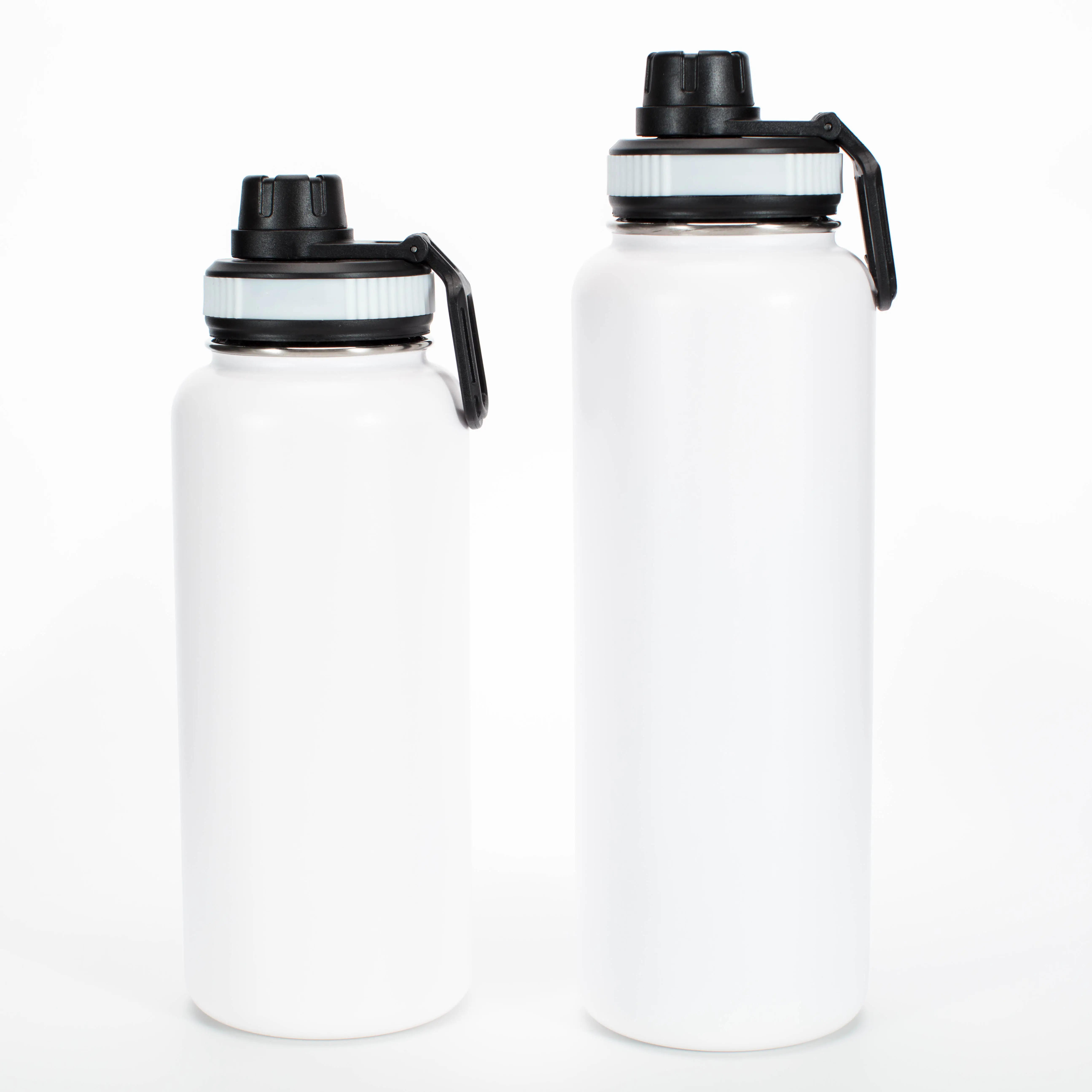 Botol air Stainless Steel dinding ganda, botol air Stainless Steel, botol olahraga dengan pegangan, tutup 12oz 32oz 40oz 64oz