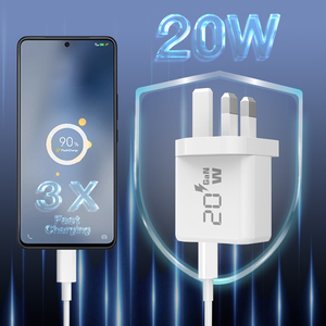 Cargador de Pared USB-C, Adaptadores de Corriente de Carga Rápida, Adaptador USB Tipo C Delgado con PD <span class=keywords><strong>Gan</strong></span>, Cargador de Doble Puerto USB-C de 20 W - Product Image 5