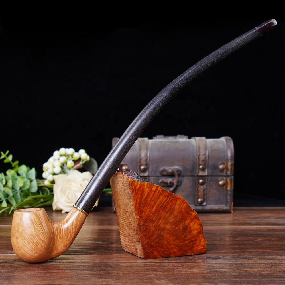 long stem tobacco pipe Premium Churchwarden Tobacco Smoking Pipe