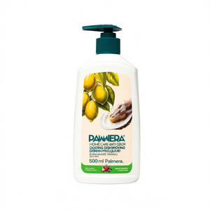 Anti-Odor Lemon Scent Gentle Dishwashing <b>Liquid</b> with Hand-Care Formula for Grease and Food Odor Removal 500 ml Palmera Home Care - Product Image 3