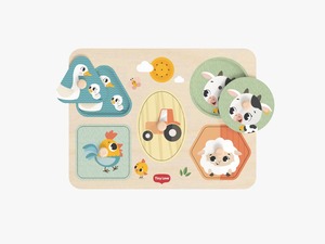 Rompecabezas Musical de Madera Tiny Love con Temática de Granja para Niños de 0 a 4 Años, Calidad Premium, Hecho en China - Product Image 3