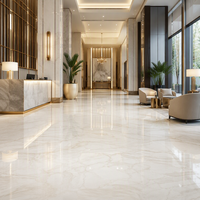 Dalle de porcelaine grand format en pierre frittée blanche Fendi de luxe, taille personnalisée, aspect marbre, pour mur, sol, villa