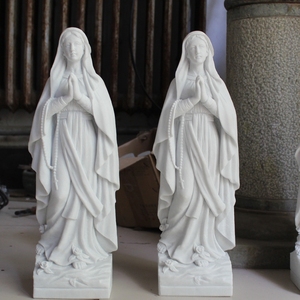 Estatua religiosa de mármol blanco, Estatua de la Virgen María en mármol blanco - Product Image 3