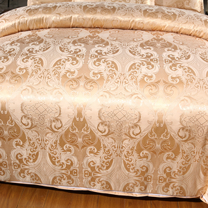 Bộ chăn ga gối đệm mùa hè chất liệu satin mềm mại kiểu dáng châu Âu sang trọng, kích thước King size, in họa tiết, đạt chứng nhận Oeko-tex, sản xuất theo đơn đặt hàng (ODM), dùng cho gia đình. - Product Image 4