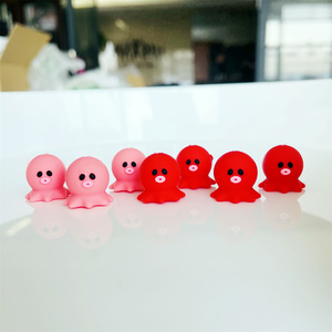 Perles focales en silicone 3D pour stylo, forme grenouille, lapin, oiseau, poule, vache, abeille, personnalisation possible - Product Image 2