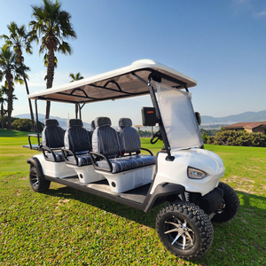 Xe Golf điện 6 chỗ ngồi 48V pin lithium 50 + dặm phạm vi 25 MPH tốc độ cho các sân golf cộng đồng gated Dot EEC GCC thép - Product Image 4