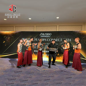 Рекламный портативный фон баннер на заказ ткань всплывающий стенд с макияжем выставочный стенд розовый современный - Product Image 2