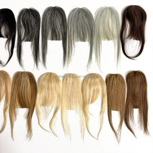 คลิปติดผมหน้าม้าแบบเกล็ดเกลือและเกล็ดพริกไทย ผมแท้ สำหรับผู้สูงอายุ - Product Image 6