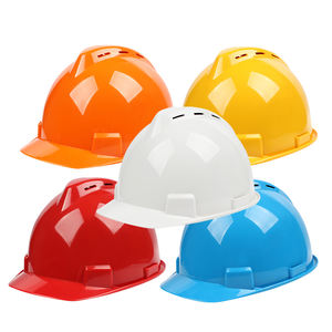 خوذة سلامة لمواقع البناء من البلاستيك ABS وفقًا للمعايير الوطنية، على شكل V، مقاومة للخدش، قابلة للتنفس، مع 6 نقاط تعليق - Product Image 4