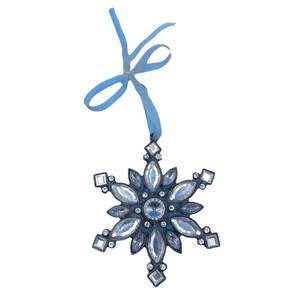 Christmas <b>Tree</b> Ornament Snowflake Shape <b>Crystal</b> Decor Hanging Decoration Classic Style Shenzhen Origin - Product Image 4