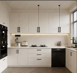 Juego Completo de Muebles de Cocina de Madera Maciza Personalizados BALOM, Estilo Clásico de Lujo, Gabinetes de Roble Hechos en China para Casas Rurales - Product Image 2