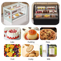 Machine de cuisine commerciale pour les restaurants Équipement de refroidissement par air de réfrigération d'étalage de boulangerie à température unique
