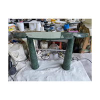 NEWSTAR Élégante table console longue en marbre vert Mobilier moderne pour les espaces de vie sophistiqués