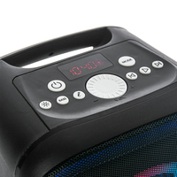 Haut-parleur karaoké portable KENUO TWS avec fonction radio FM, lumière colorée, Bluetooth et microphone