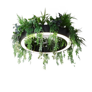 Grande <span class=keywords><strong>Lampadario</strong></span> <span class=keywords><strong>Verde</strong></span> per Ristorante Cinese, Bar, Palestra, Hotel, Ufficio, in Alluminio con Sospensione - Product Image 5