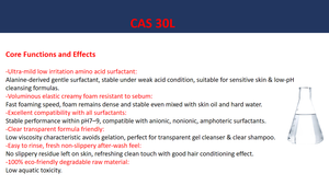 Surfactant éco-responsable à base d'acides aminés, Sodium Cocoyl Alaninate liquide CAS 90170-45-9, matière première douce pour nettoyant visage - Product Image 3