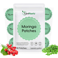 CertNatrls Patchs Transdermiques Moringa et Berbérine pour la Perte de Poids, Étanche, Anti-âge et Antioxydant