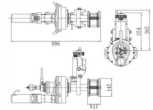Machine à chanfreiner portable ISE-352-2 pour diamètre intérieur de tuyaux 150-330 mm - Product Image 5