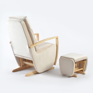 เก้าอี้ไม้โยกแบบหมุนได้สำหรับบ้านห้องนั่งเล่นห้องนั่งเล่นห้องนั่งเล่นเฟอร์นิเจอร์ร่วมสมัย - Product Image 5